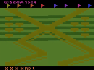 Up 'n Down title screen for Atari 2600